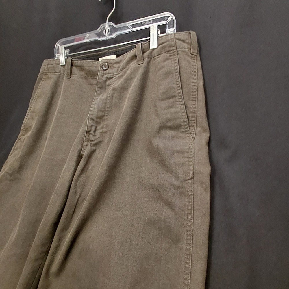 VTG Banana Republic Mens Herringbone Wide Leg Trousers Brown 36x32 Fall 2007 - Picture 11 of 16